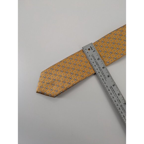 NWT JOS A. BANK Yellow Floral‎ Neck Tie 100% SILK HERITAGE COLLECTION - Picture 8 of 10